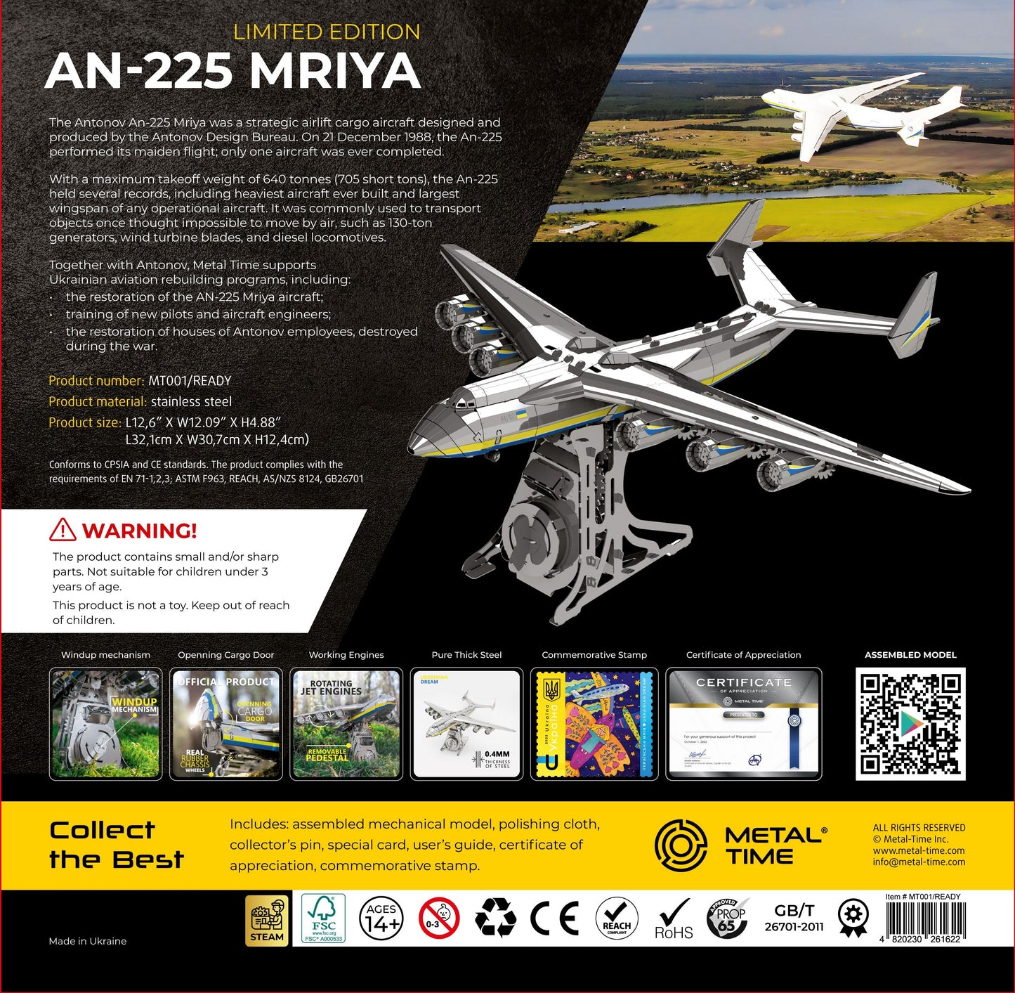 AN-225 Mriya – oficialus ribotas leidimas | metalinis konstruktorius