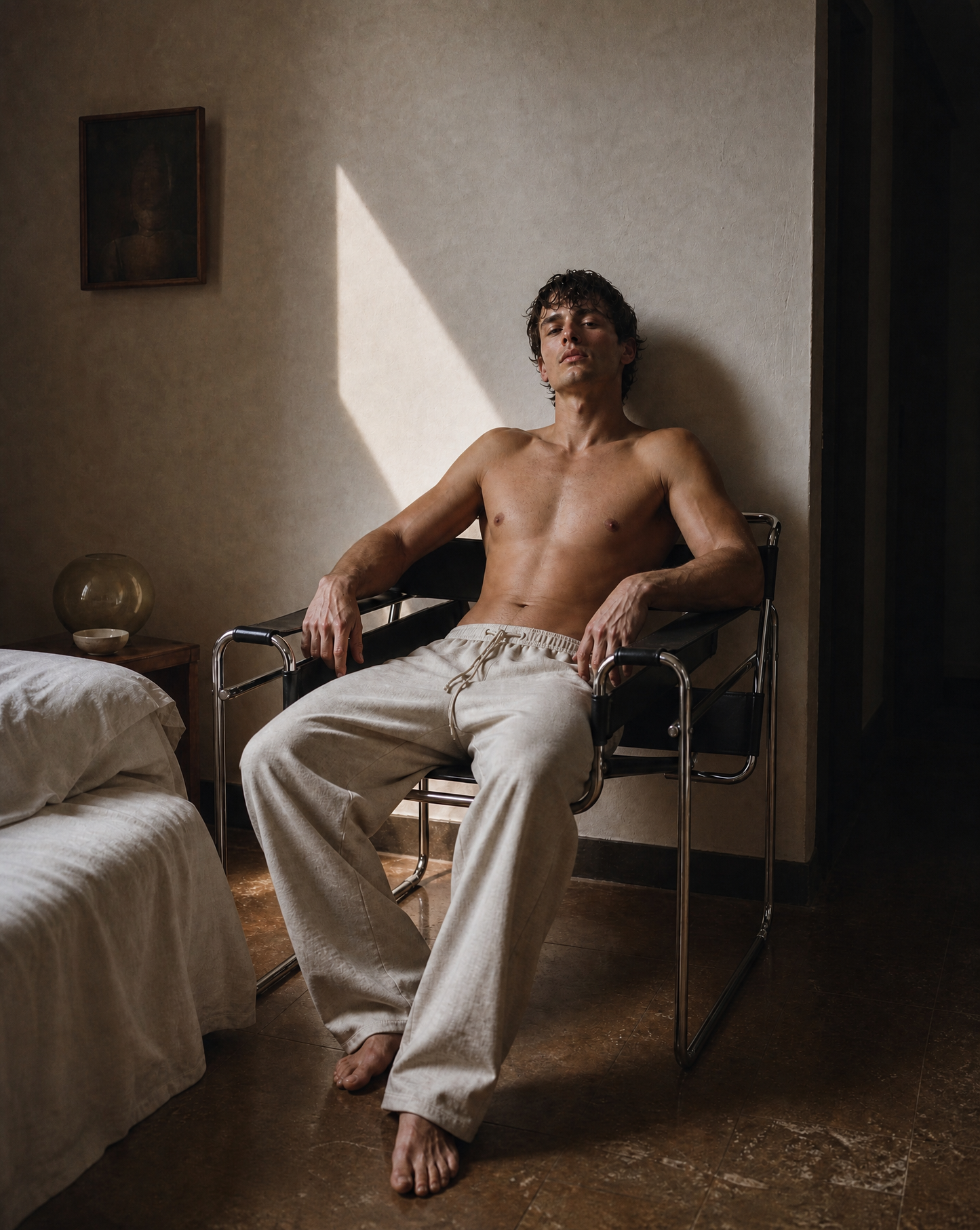Men's Organic Cotton & Linen T-Shirt | GOTS Certified Sleepwear & Loungewear Top-3