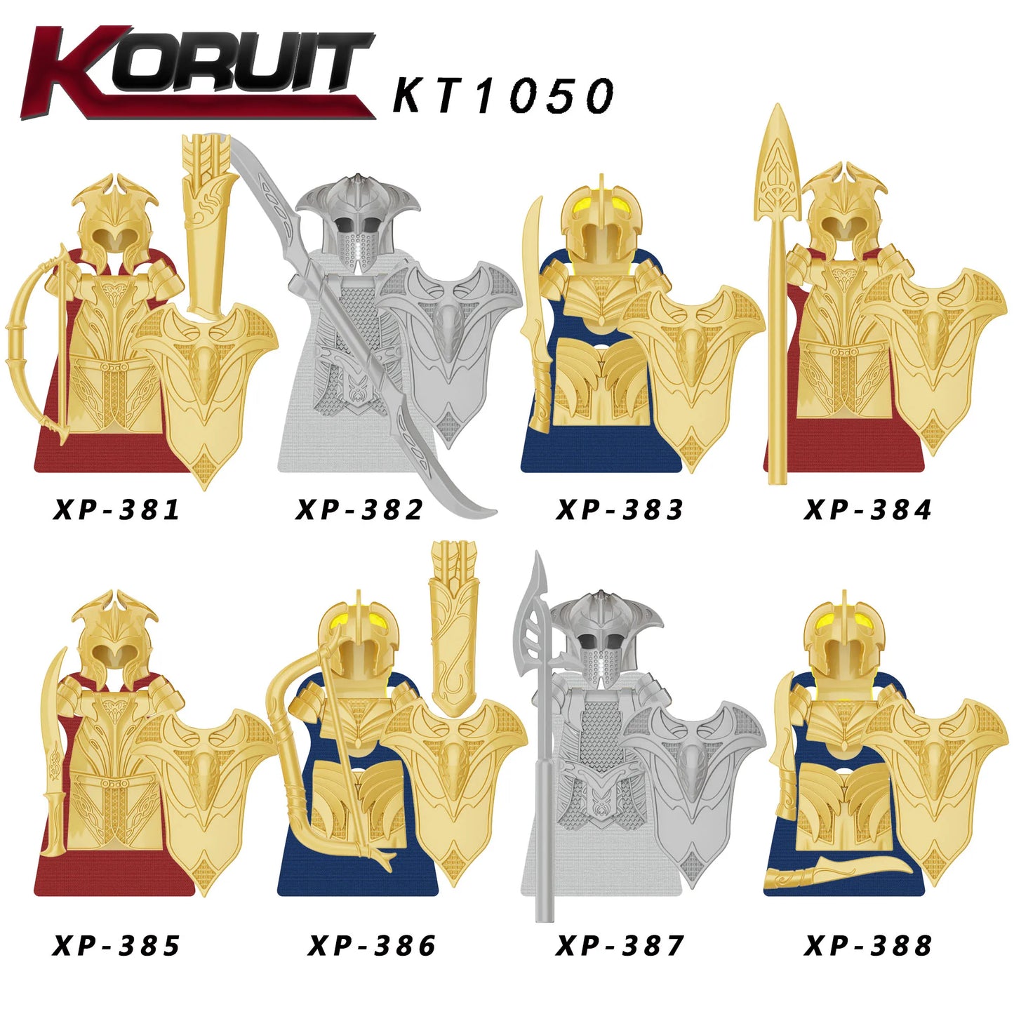 MOC Elfų Karžygiai Thranduil su Megaloceros - LOTR Viduramžių Konstruktorius