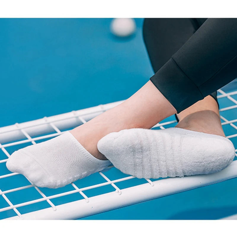 Vyriškos Kojinės 5 Poros - Trumpos Nematomas Anti-Slip - Medvilnė Sport