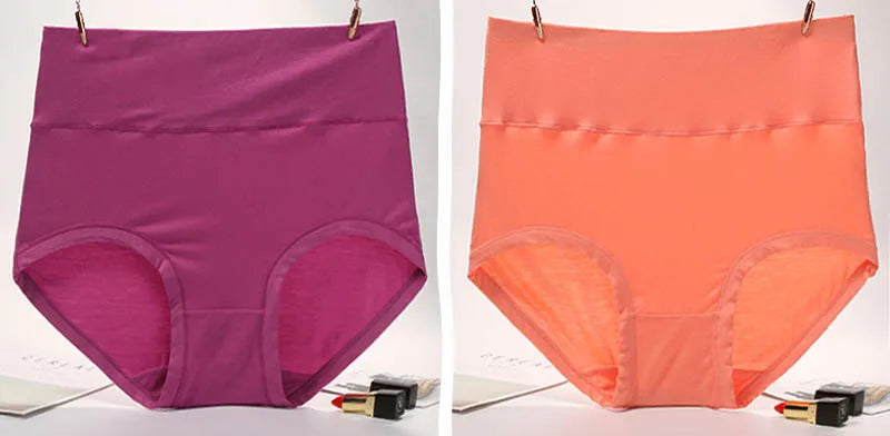 Moterų Kelnaitės - Medvilninės Aukštu Liemeniu iki 140cm Juosmens