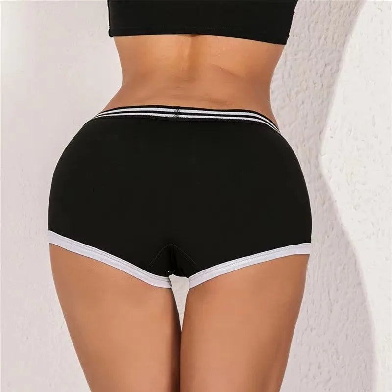 Moterškos Boxer Kelnaitės - Linksmos Medvilninės Boy Shorts su Mielu Dizainu