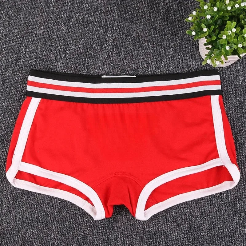 Moterškos Boxer Kelnaitės - Linksmos Medvilninės Boy Shorts su Mielu Dizainu