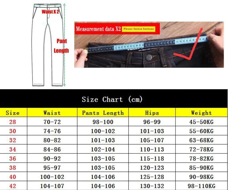Vyriški Oversize Džinsai - Gatvės Mados Stilius, Medvilninės Laisvos Kelnės