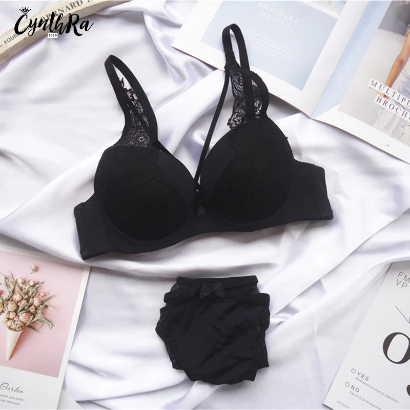 Moterų Seksualus Nėrinių Liemenėlė - Push-Up Bralette Kvėpuojantis Komplektas