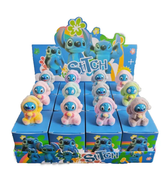 Disney Stitch Lėlių Rinkinys 12 vnt. - Mielos Pliušinės Figūrėlės Dovanai Draugams ir Poroms