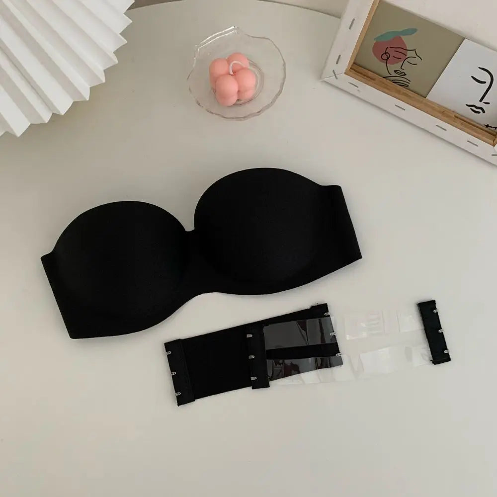 Liemenėlė Be Petnešų su Pratęsimu - Seksualus Strapless Bra Be Metalinių Lankelių
