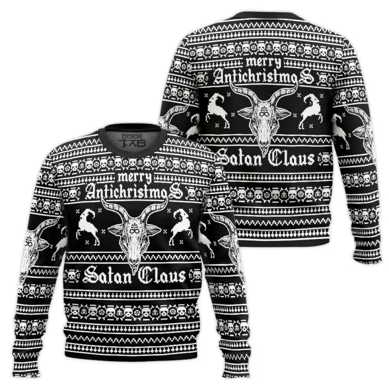 Hail Santa - Humoristinis Kalėdinis Megztinis | Juokingas Ugly Sweater Vyrų ir Moterų