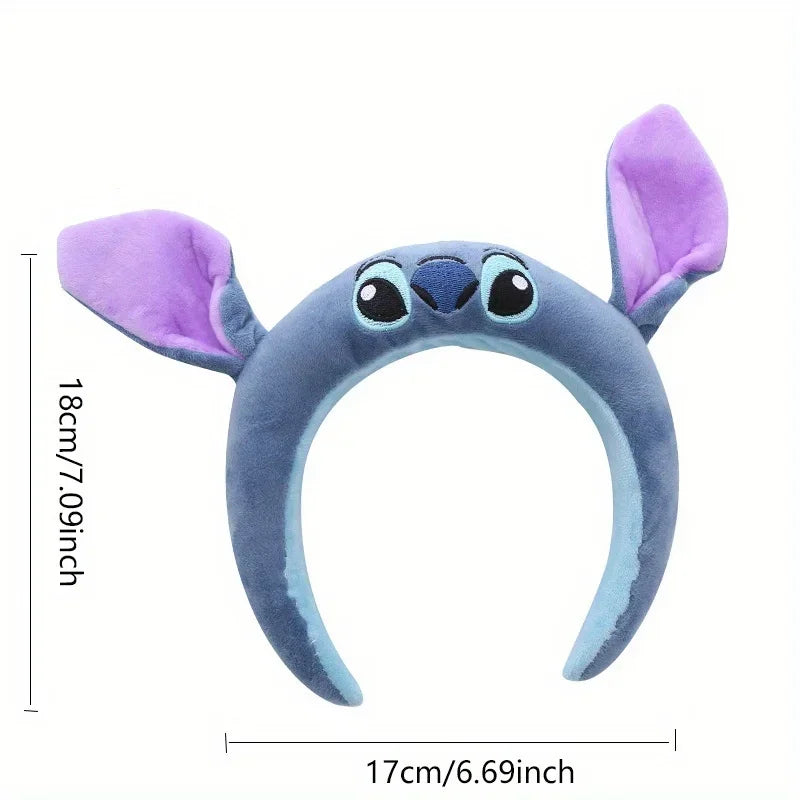 Disney Stitch Plaukų Juosta - Miela Pliušinė Dekoratyvinė Juosta Mergaitėms su Anti-Slip Technologija