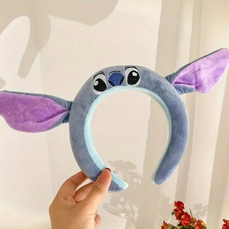 Disney Stitch Plaukų Juosta - Miela Pliušinė Dekoratyvinė Juosta Mergaitėms su Anti-Slip Technologija