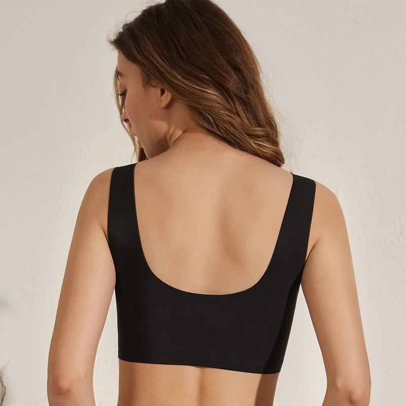 Nėrinuota Liemenėlė su Priekyje Užsegimu - Seamless Push-Up Bra