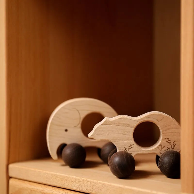 Medinis Automobilių Žaislas iš Klevo | Montessori Kramtukas Kūdikiams - DIY Rankdarbiai