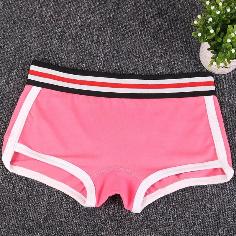 Moterškos Boxer Kelnaitės - Linksmos Medvilninės Boy Shorts su Mielu Dizainu