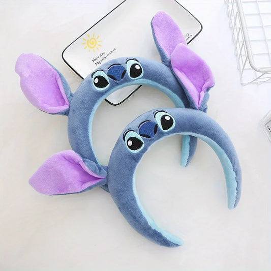 Disney Stitch Plaukų Juosta - Miela Pliušinė Dekoratyvinė Juosta Mergaitėms su Anti-Slip Technologija