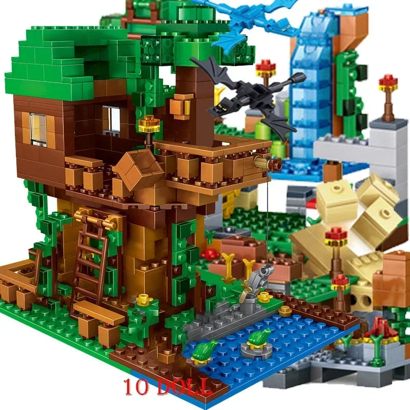 Kaimo Architektūra - Klasikinis Konstruktorius Vaikams | Suderinamas su Minecraft
