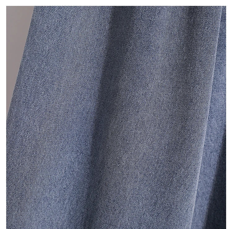 Moteriški Džinsai 2025 Ruduo - Mėlyni Plačių Kojų Aukštu Liemeniu Denim Kelnės