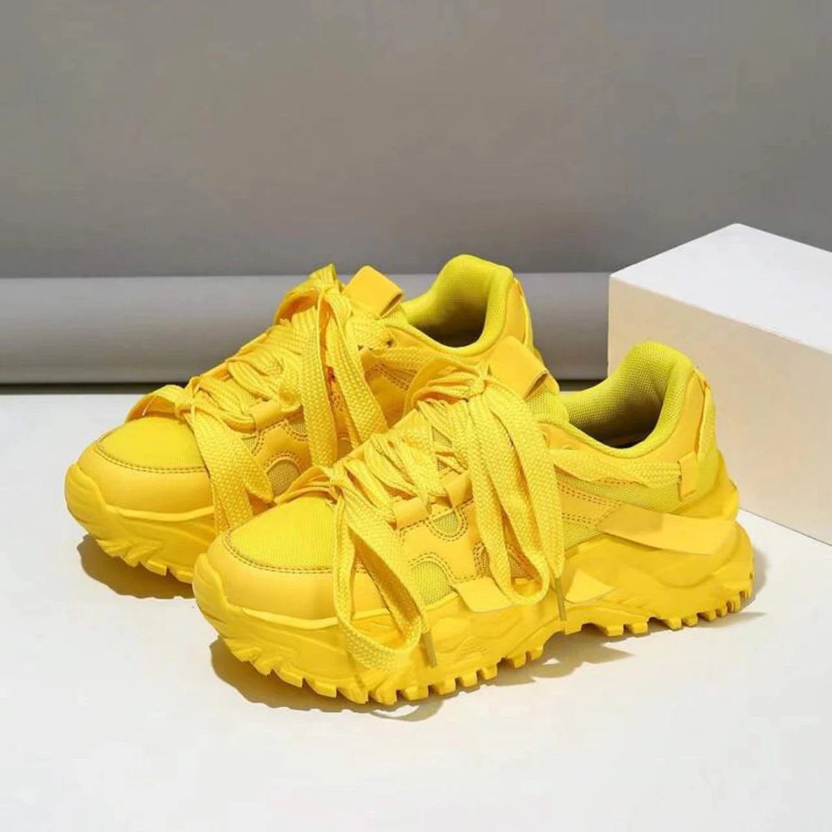 Lengvi Moterų Sportiniai Batai - Dad Sneakers Kvėpuojantys Bėgimo Kedai