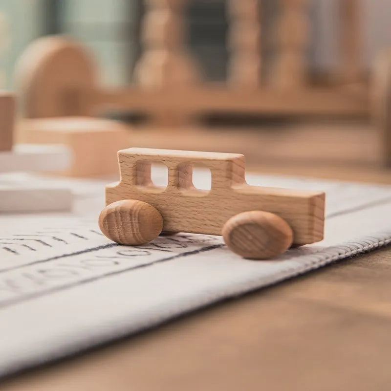 Medinis Automobilių Žaislas iš Klevo | Montessori Kramtukas Kūdikiams - DIY Rankdarbiai