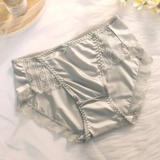 Moteriškos Šilko Kelnaitės - Kvėpuojančios Seksualios Vidutinio Liemens Ice Silk