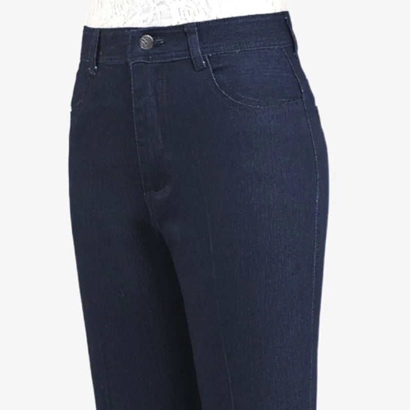 Moteriški Tiesūs Džinsai - Aukštu Liemeniu Mom Jeans Vintage Stilius