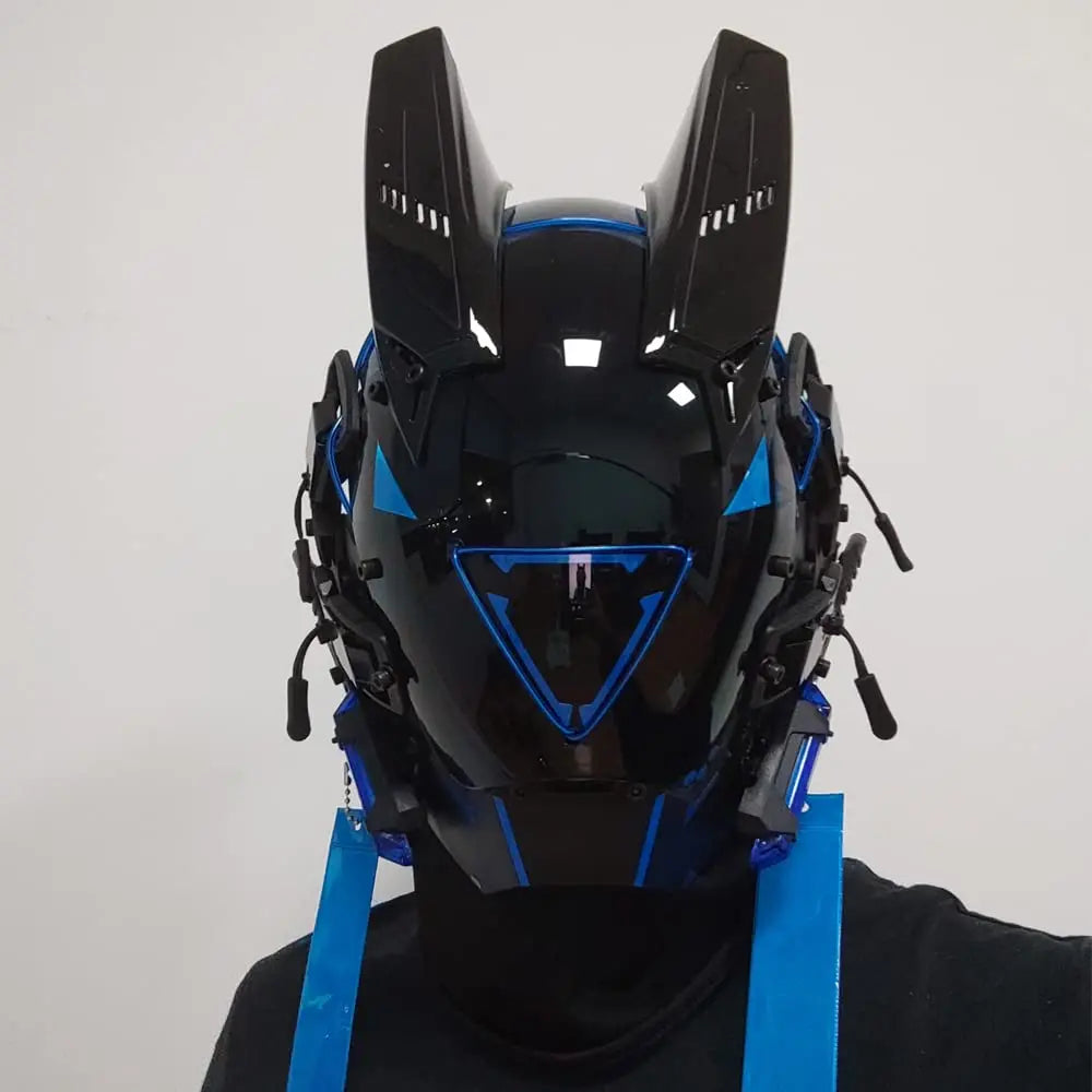 JAUPTO Punk Kaukė Cosplay Vyrams Moterims - LED Trikampio Šviesos Kaukė Helovino Vakarėlio Muzikos Festivalio Aksesuarai
