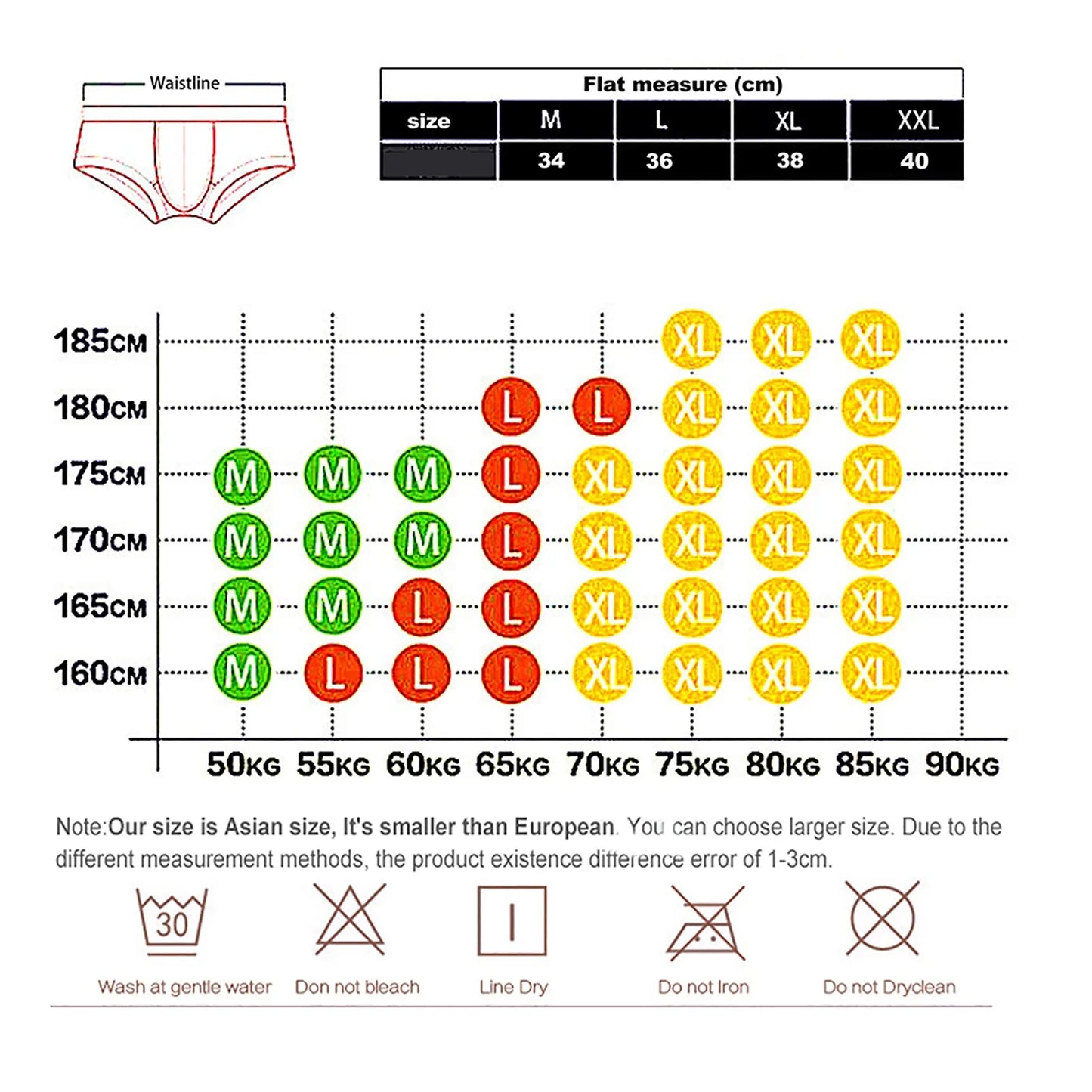Vyriškos Kelnaitės Bikini/Briefs - Žemu Liemeniu Kvėpuojančios Patogios