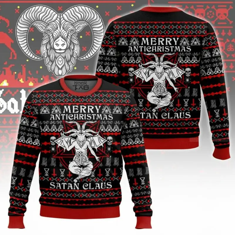 Hail Santa - Humoristinis Kalėdinis Megztinis | Juokingas Ugly Sweater Vyrų ir Moterų