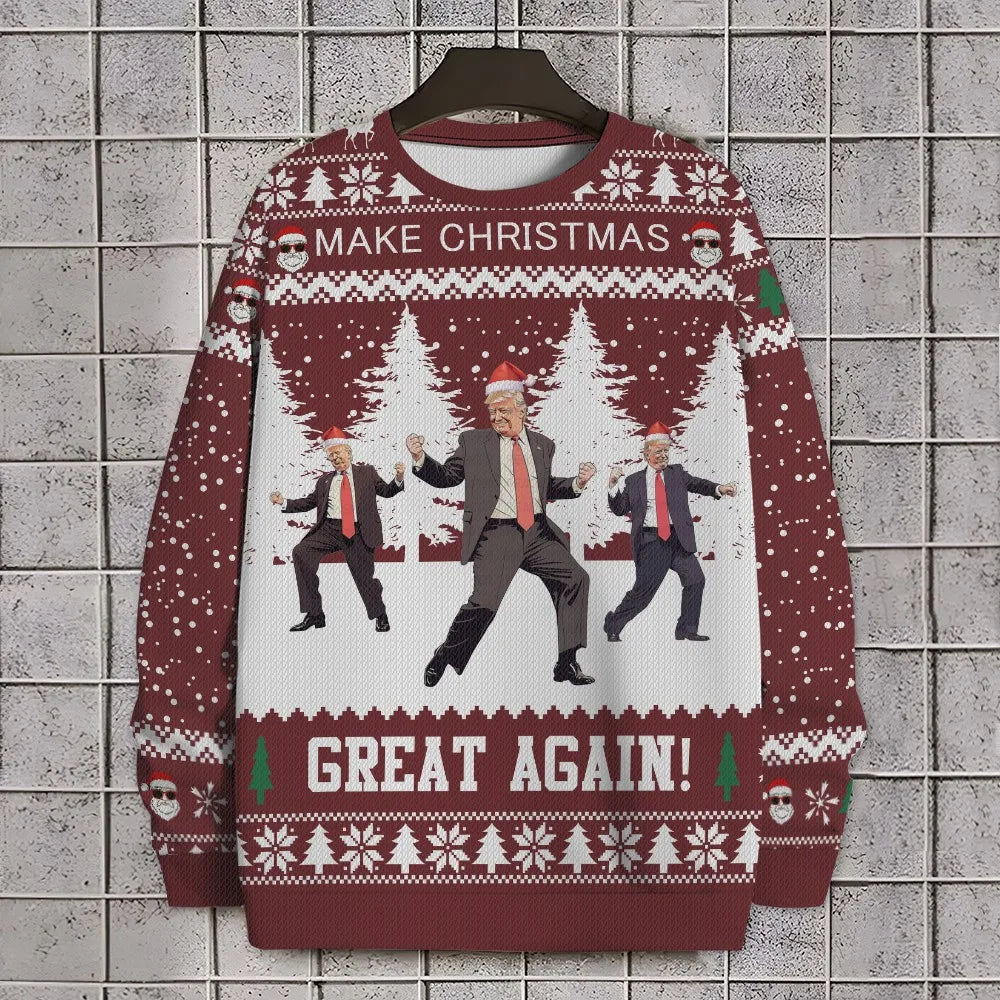 2025 Naujas 3D Spausdintas Kalėdinis Megztinis | Ugly Sweater Unisex su Animaciniu Raštu