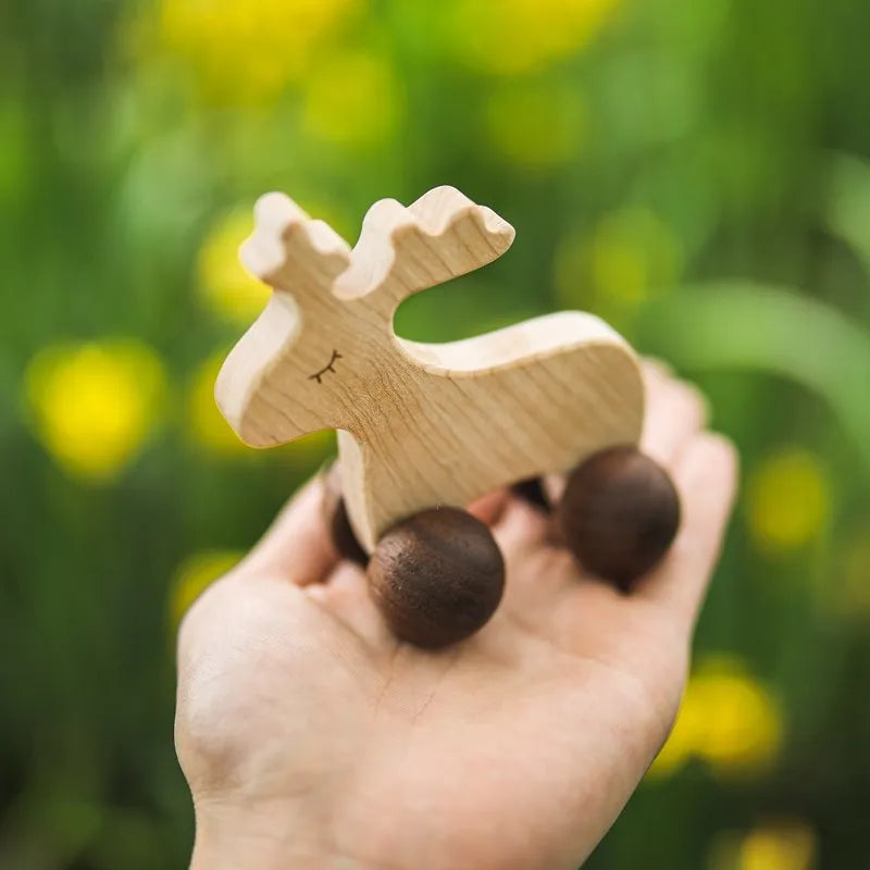 Medinis Automobilių Žaislas iš Klevo | Montessori Kramtukas Kūdikiams - DIY Rankdarbiai