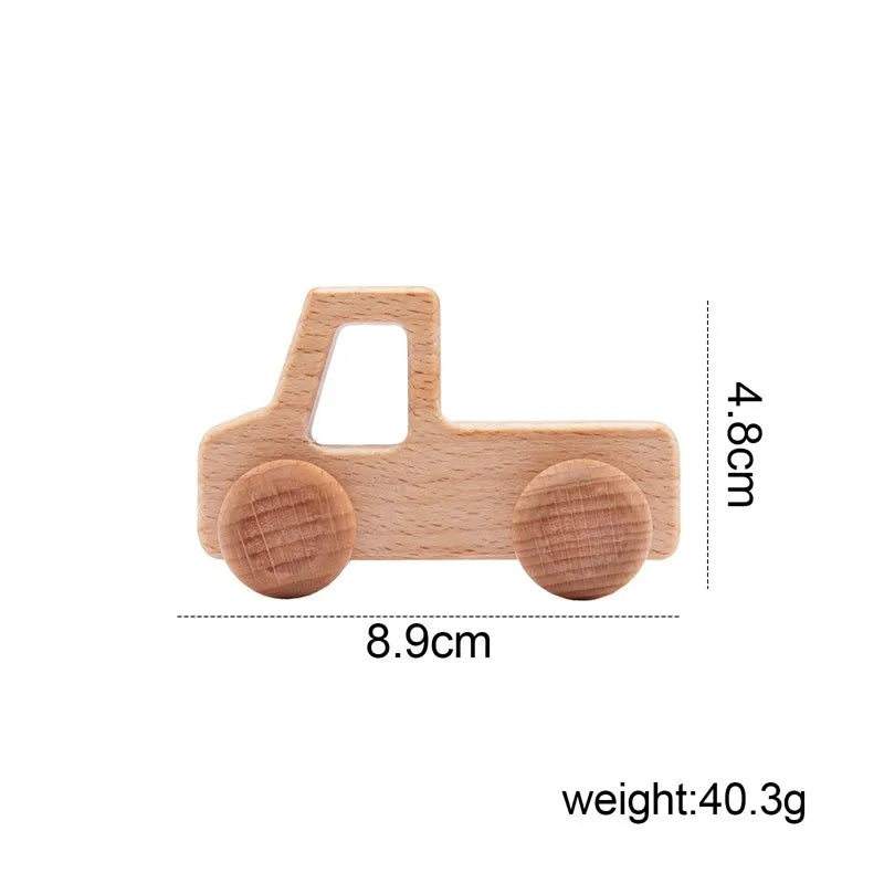 Medinis Automobilių Žaislas iš Klevo | Montessori Kramtukas Kūdikiams - DIY Rankdarbiai