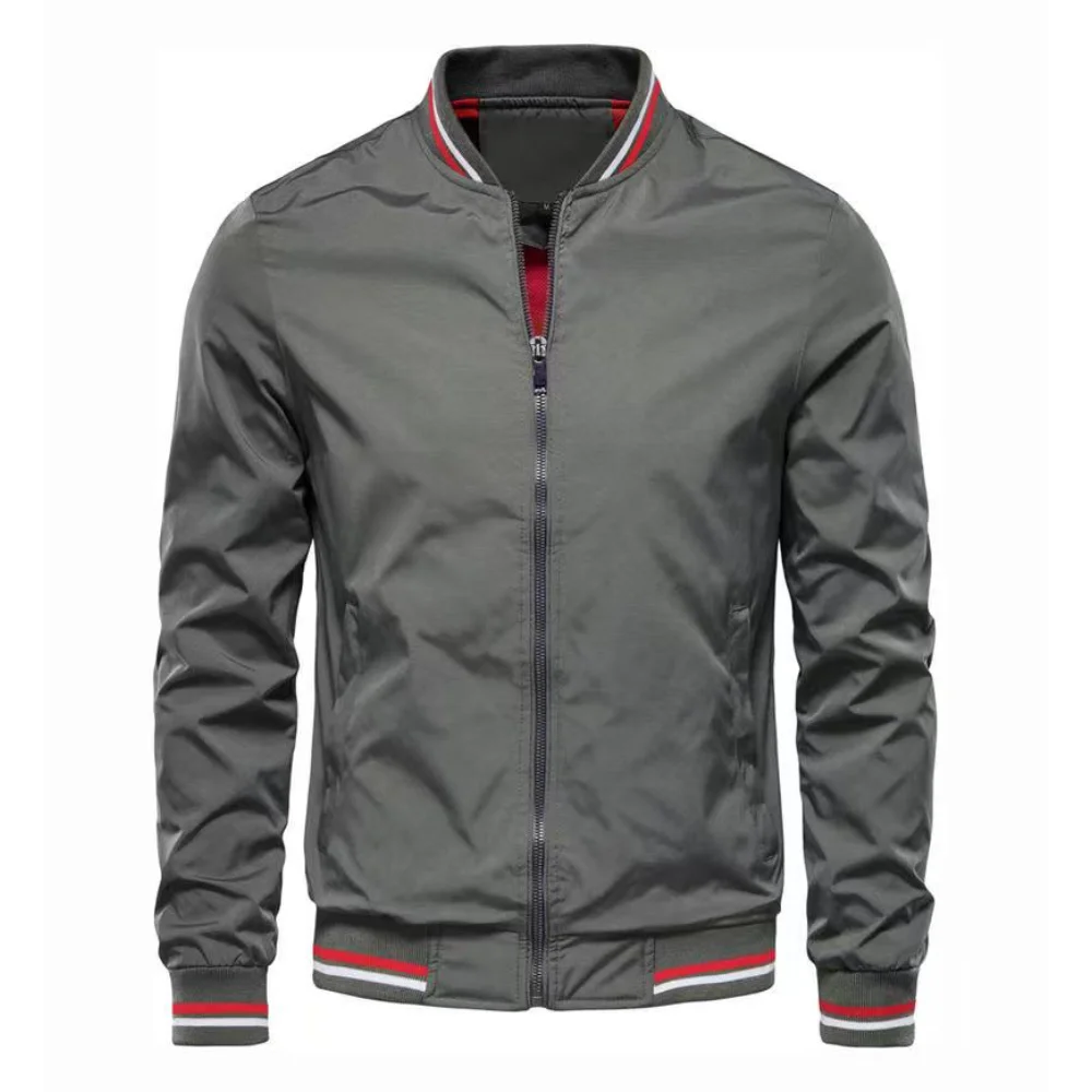 Vyriška Slim Fit Striukė - Rudeninė Vėjo Neperpučiama Stilinga Striukė