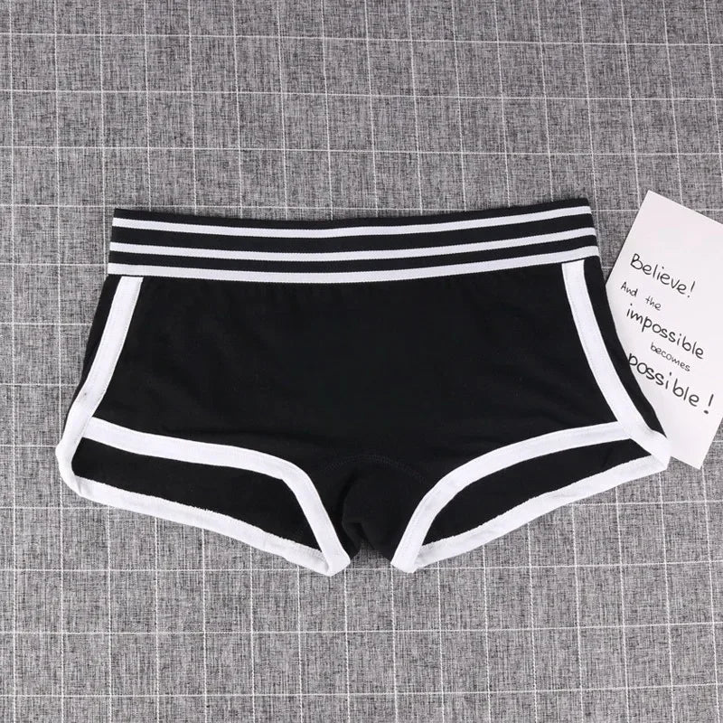 Moterškos Boxer Kelnaitės - Linksmos Medvilninės Boy Shorts su Mielu Dizainu