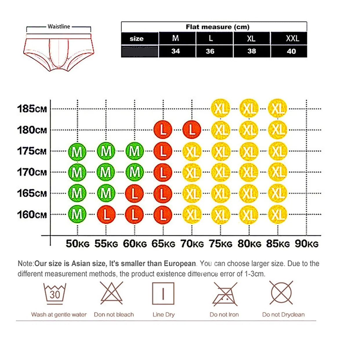 Vyriškos Kelnaitės Bikini/Briefs - Žemu Liemeniu Kvėpuojančios Patogios