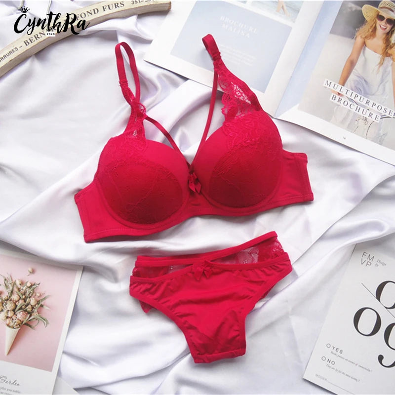 Moterų Seksualus Nėrinių Liemenėlė - Push-Up Bralette Kvėpuojantis Komplektas