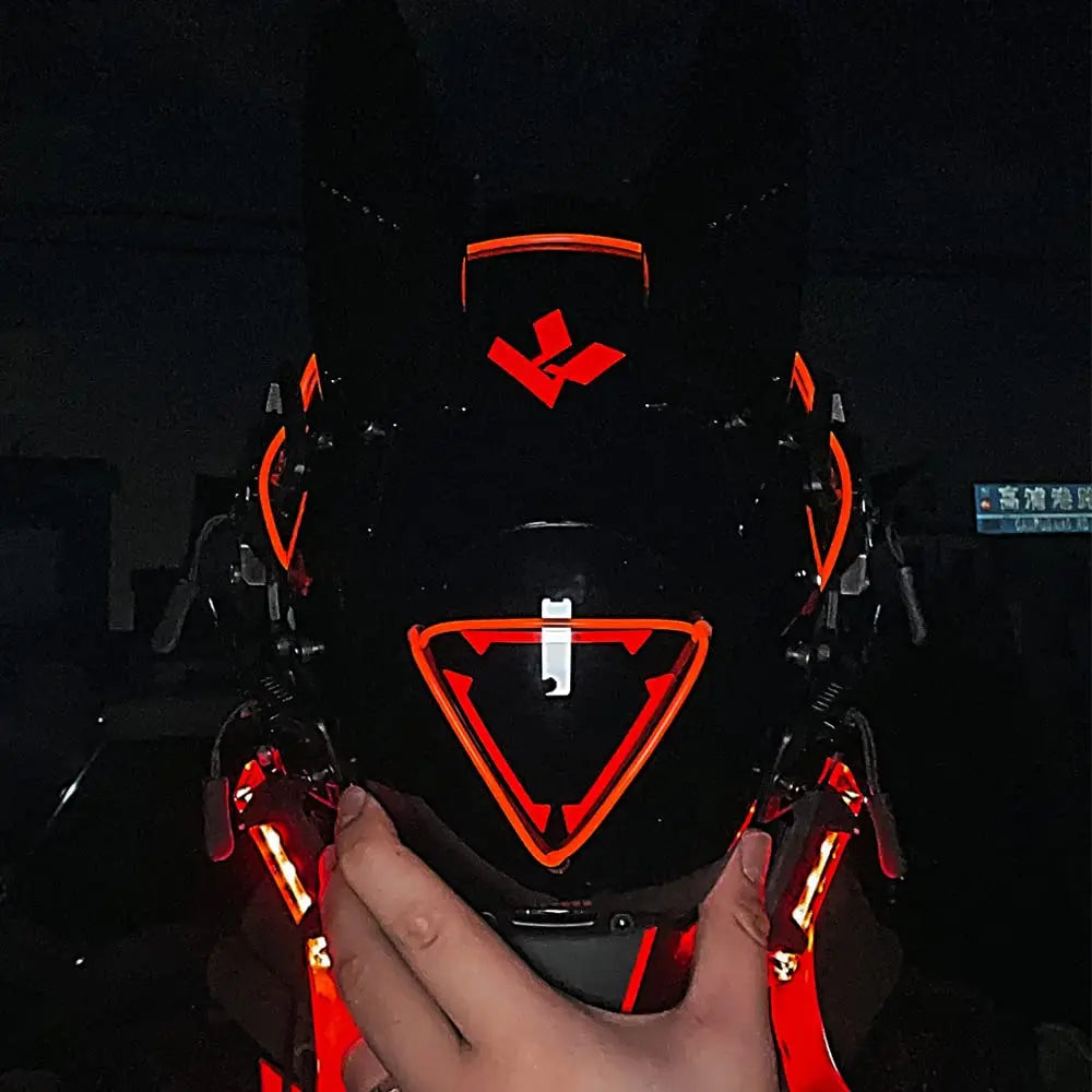 JAUPTO Punk Kaukė Cosplay Vyrams Moterims - LED Trikampio Šviesos Kaukė Helovino Vakarėlio Muzikos Festivalio Aksesuarai