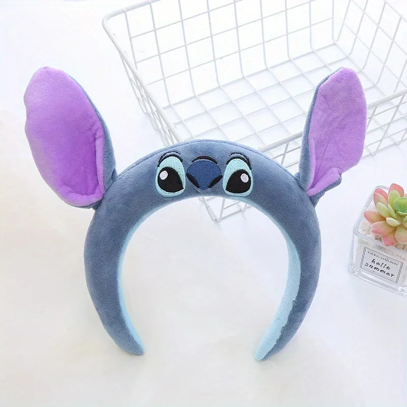 Disney Stitch Plaukų Juosta - Miela Pliušinė Dekoratyvinė Juosta Mergaitėms su Anti-Slip Technologija