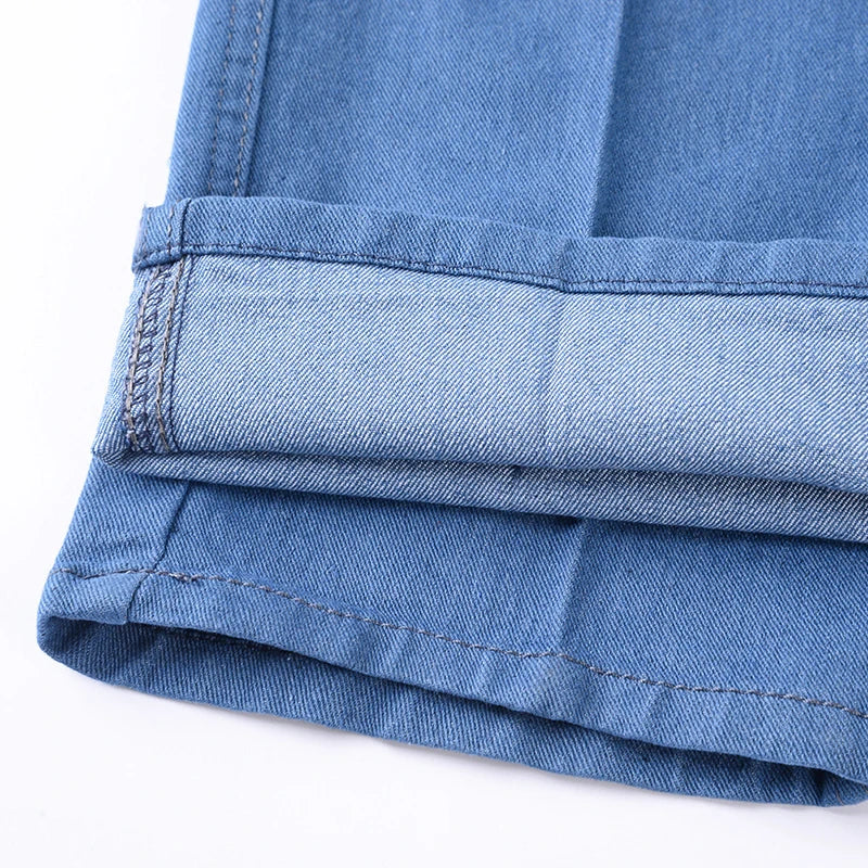 Moteriški Tiesūs Džinsai - Aukštu Liemeniu Mom Jeans Vintage Stilius