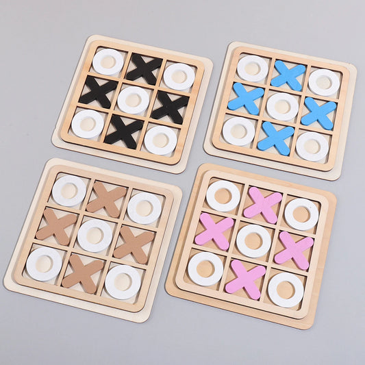 Medinis Kryžiukų-Nuliukų Žaidimas (Tic-Tac-Toe) - Edukacinė Stalo Žaidimas Vaikams