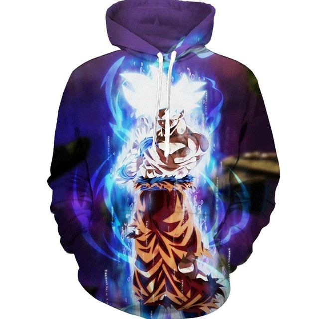 Dragon Ball Z Goku 3D Džemperis su Gobtuvu Unisex
