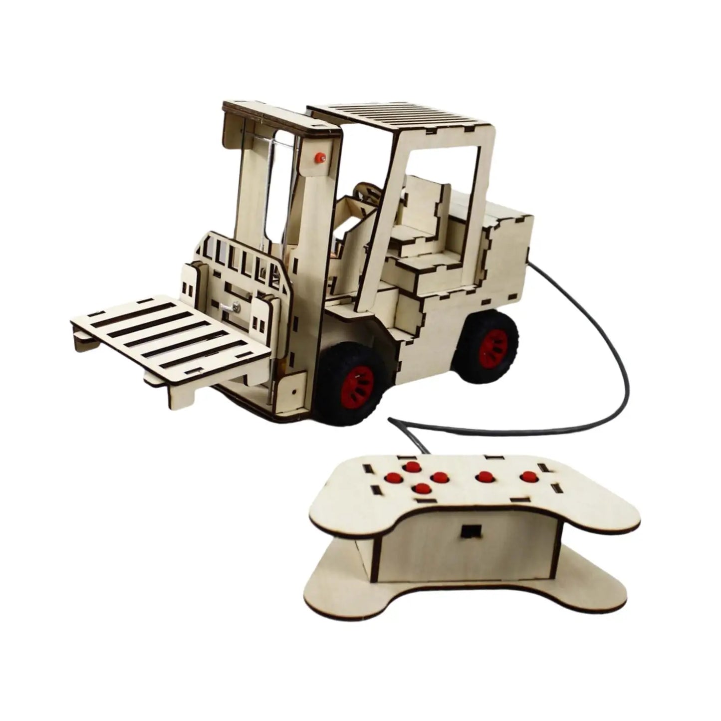 Medinis Mechaninis Konstruktorius | DIY Krautuvas su Nuotoliniu Valdymu - STEM Žaislas