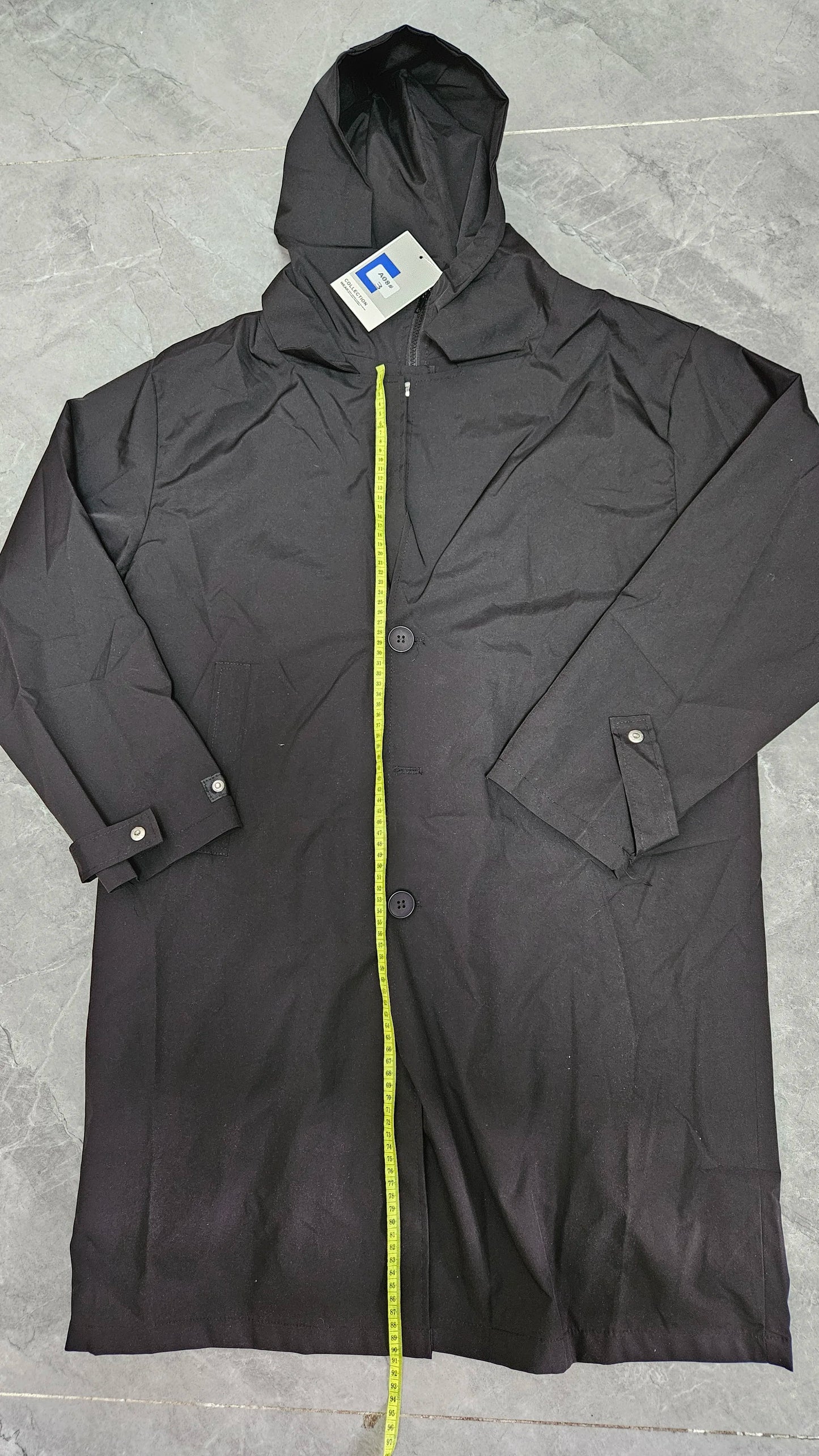 Vyriška Striukė su Gobtuvu - Korėjietiško Stiliaus Vidutinio Ilgio Pavasario Rudens