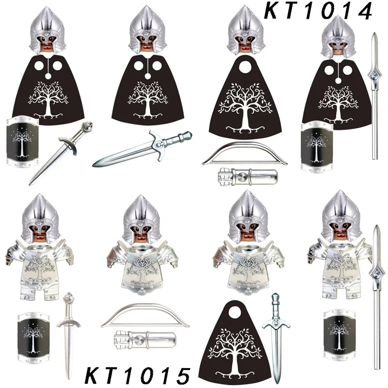MOC Elfų Karžygiai Thranduil su Megaloceros - LOTR Viduramžių Konstruktorius
