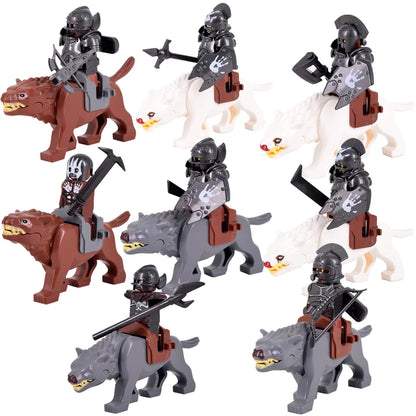 MOC Elfų Karžygiai Thranduil su Megaloceros - LOTR Viduramžių Konstruktorius