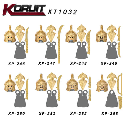 MOC Elfų Karžygiai Thranduil su Megaloceros - LOTR Viduramžių Konstruktorius