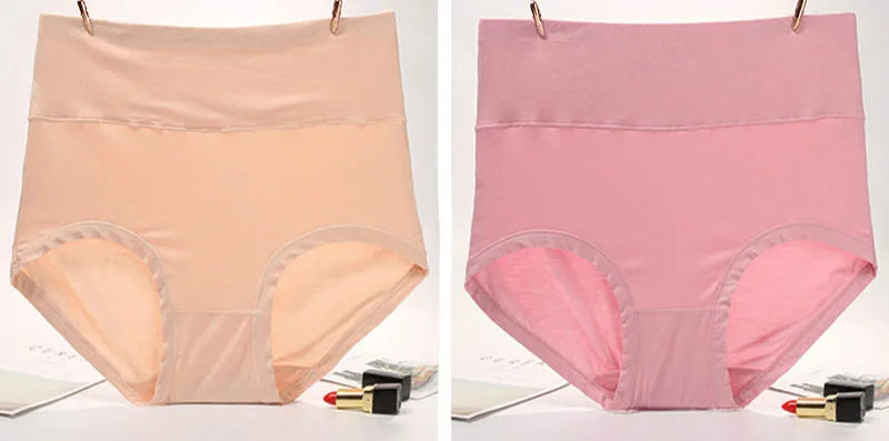 Moterų Kelnaitės - Medvilninės Aukštu Liemeniu iki 140cm Juosmens