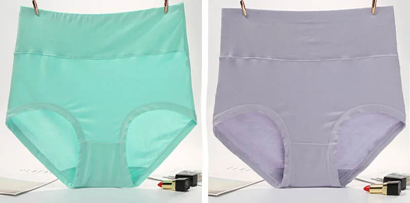 Moterų Kelnaitės - Medvilninės Aukštu Liemeniu iki 140cm Juosmens