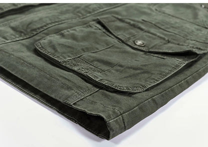 Vyriška Pavasarinė-Rudeninė Striukė su Daugybe Kišenių