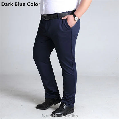 Vyriškos Verslo Kelnės - Elastinės Tiesios Biuro Kelnės