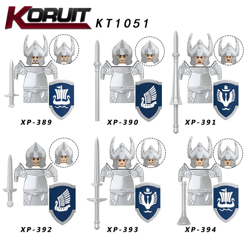 MOC Elfų Karžygiai Thranduil su Megaloceros - LOTR Viduramžių Konstruktorius