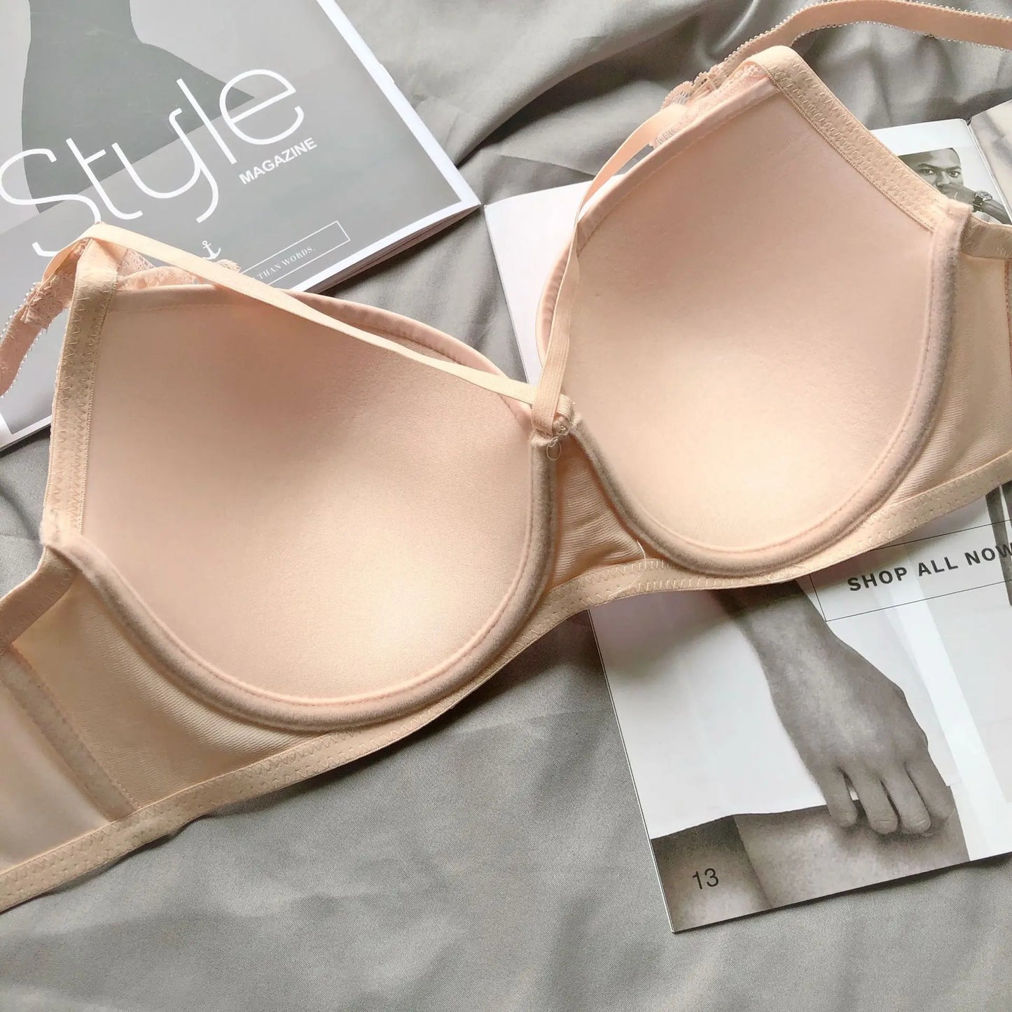 Moterų Seksualus Nėrinių Liemenėlė - Push-Up Bralette Kvėpuojantis Komplektas